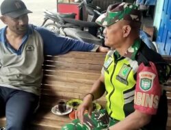 Babinsa Gelar Komsos Bersama Warga Desa Jagong Jeget