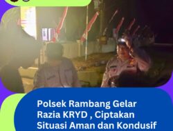 Polsek Rambang Gelar Razia KRYD, Ciptakan Situasi Aman dan Kondusif Menuju Polri Presisi