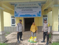 Polres Mariana Gelar Gerakan Pangan Murah 10 Ton Beras Ludes Terjual