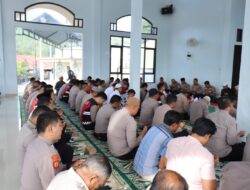 Doa Bersama untuk Keselamatan Anggota, Polres Aceh Tengah Tebar Kekhusyukan