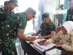Kodim 0106/Ateng, Gelar Bakti Sosial Donor Darah Di Hotel Parkside Ikut Mensukseskan Hut TNI Ke- 80.