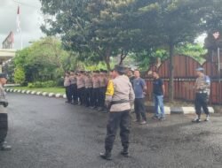 Tanggungjawab Tugas Piket di Mako, Sat Lantas Polres Karangasem Laksanakan Serah Terima Tugas Jaga