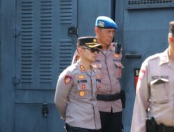 Kapolres Karangasem Pantau Langsung Latihan Dalmas Pasca Pelaksanaan Apel Kamtibmas