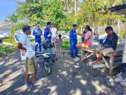 Sat Polairud Intensifkan Patroli, Berikan Pesan Kamtibmas kepada Warga Nelayan Pantai Jasri