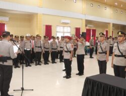 Kapolres Banyuasin Pimpin Serah Terima Jabatan di Aula Sanika Satyawada
