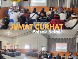 Melalui Giat Jum’at Curhat,  Kapolsek Selat Sambangi Warga dan Tokoh Masyarakat
