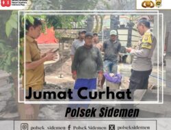 Bhabinkamtibmas Desa Tri Eka Buana Menggelar Jum’at Curhat, Sambangi Pekerja Proyek