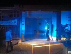 Jaga kondusifitas Keamanan Wilayah, Polsek Selat Tingkatkan Blue Light Patrol Malam Hari