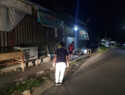 Minimalisir Gangguan Kamtibmas Malam Hari, Polsek Bebandem Gelar Blue Light Patrol