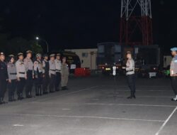 Kapolres Karangasem Pimpin Apel Persiapan Pengamanan Mejaya-jaya Prajuru Desa Adat Bugbug