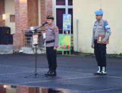 Wakapolres Karangasem Pimpin Apel Pengamanan, Paruman Krama Desa Adat Bugbug