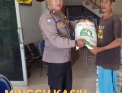 Bentuk Perhatian Polsek Selat kepada Warga Kurang Mampu, Gelar Minggu Kasih di Banjar Dinas Sebudi Desa Sebudi, Kec. Selat