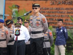 Kapolres Karangasem Pimpin Apel, Kesiapan Pengamanan Desa Adat Bugbug