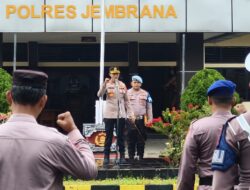 Kapolres Jembrana Tekankan Disiplin dan Profesionalisme Saat Apel Pagi