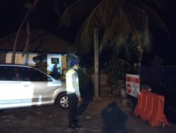 Sat Polairud Polres Karangasem Gelar Patroli Malam, di Kawasan Obyek Wisata dan Pesisir Pantai Candidasa