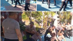 Tingkatkan Kemampuan Beladiri Polri, Kapolsek Kubu Berikan Pelatihan kepada Personilnya 