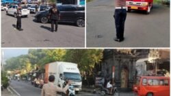Personel Polsek Kawasan Pelabuhan Padangbai, Laksanakan Pengaturan Lalu Lintas Pagi Hari