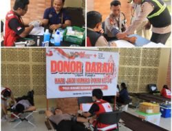 Sambut HUT Humas Polri ke-74, Polres Jembrana Gelar Donor Darah Serentak, Berhasil Kumpulkan 29 Kantong Darah