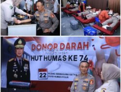 Sambut Hari Jadi ke-74, Humas Polri Gelar Donor Darah, Terkumpul Total 129 Kantong Darah