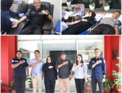 Peringati Hari Jadi Ke-74 Humas Polri, Polresta Barelang Ikuti Kegiatan Donor Darah Bersama Polda Kepri dan Insan Media