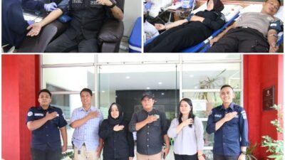 Peringati Hari Jadi Ke-74 Humas Polri, Polresta Barelang Ikuti Kegiatan Donor Darah Bersama Polda Kepri dan Insan Media