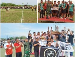 Semarakan HUT TNI ke-80, Tim Al-Fath Raih Juara 1, dalam Turnamen Sepak Bola Tarkam Dandim Cup IV Tahun 2025