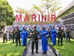 Pangkormar Pimpin Laporan Korps Kenaikan Pangkat 33 Perwira Marinir