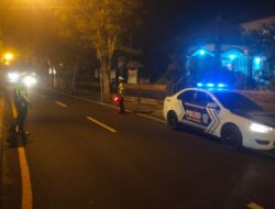 Cegah Aksi Balap Liar, Sat Lantas Polres Karangasem Gelar Patroli pada Malam Hari