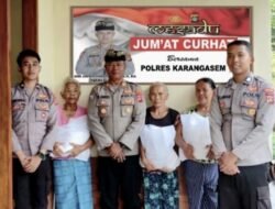 Kasat Binmas Mewakili Kapolres Karangasem dalam Pelaksanaan Program Jum’at Curhat di Desa Gumung