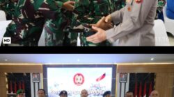 Kapolda Babel Datangi Korem 045/Gaya, Bawa Tumpeng Beri Kejutan Di HUT TNI