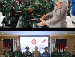 Kapolda Babel Datangi Korem 045/Gaya, Bawa Tumpeng Beri Kejutan Di HUT TNI