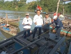KSOP Utama Belawan Bersama ANSI Lakukan Pengukuran Sampan Nelayan Panah Hijau untuk E-Pas Kecil