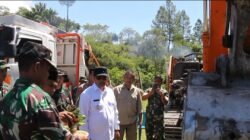 Untuk Keselamatan Alat Berat Dan Damtruk Di Peusijuk Tanda TMMD Ke 126 Di Mulai