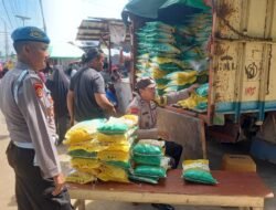 Polres Banyuasin Kembali Sukses Gelar GPM di Pos Pol Kenten Laut, 8 Ton Beras Ludes Terjual
