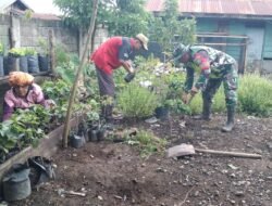 Babinsa Koramil 06/Jagong Ajak Warga Berawang Dewal Wujudkan Ketahanan Pangan