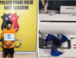 Pencuri AC, Pria Warga Sei Berombang Ditangkap Polisi