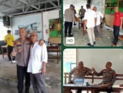 Kapolda Babel Didamping Dirkrimsus Dan Kapolres Belitung Timur Berkunjung ke Warkop Syamsurizal EC Bukit Samak.