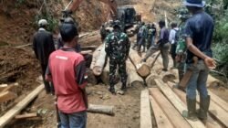 Pengerjaan Jembatan TMMD ke-126 Kodim 0106/Aceh Tengah Capai 40 Persen