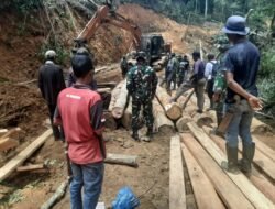 Pengerjaan Jembatan TMMD ke-126 Kodim 0106/Aceh Tengah Capai 40 Persen