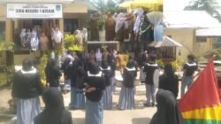 Dewan Guru Dan Siswa SMA Negeri 1 Nisam Menyambut Kepulangan Nurliya Fitrina mengikuti OSN Tingkat Nasional.