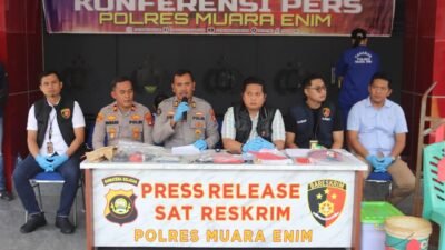 Kolaborasi TNI dan Polri, Polres Muara Enim Berhasil Bongkar Kasus Curat Mobil