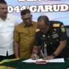 Tandatangani Kontrak Cetak Sawah, Danrem 044/Gapo : Dukung Program Pemerintah, Wujudkan Ketahanan Pangan
