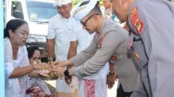 Kapolres Karangasem Hadiri Upacara Melaspas Gedung SPPG Polres Karangasem, di Polsek Manggis