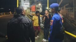 Sat Polairud Polres Karangasem dan Polsek Kawasan Pelabuhan Padangbai Perketat Pemeriksaan, di Dermaga Pelabuhan Padangbai
