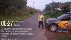 Polsek Belitang III Laksanakan Patroli Huting Pagi Hari Cegah Gangguan Kamtibmas