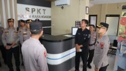 Kapolres Karangasem Inspeksi Mendadak, Fasilitas SPKT Usai Peluncuran Pamapta