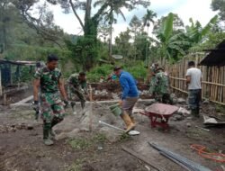 Pengecoran Pondasi RTLH TMMD ke-126 di Rutih Capai 25 Persen