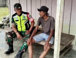 Babinsa Koramil 06/Jagong Gelar Komsos Bersama Warga di Desa Binaan