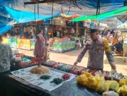 Polsek Syamtalira Bayu Pantau Aktivitas Pasar, Cegah Potensi Gangguan Kamtibmas