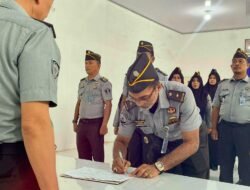 Teguhkan Integritas dan Profesionalitas Jajaran Lapas Meulaboh Lakukan Penandatanganan Komitmen Bersama